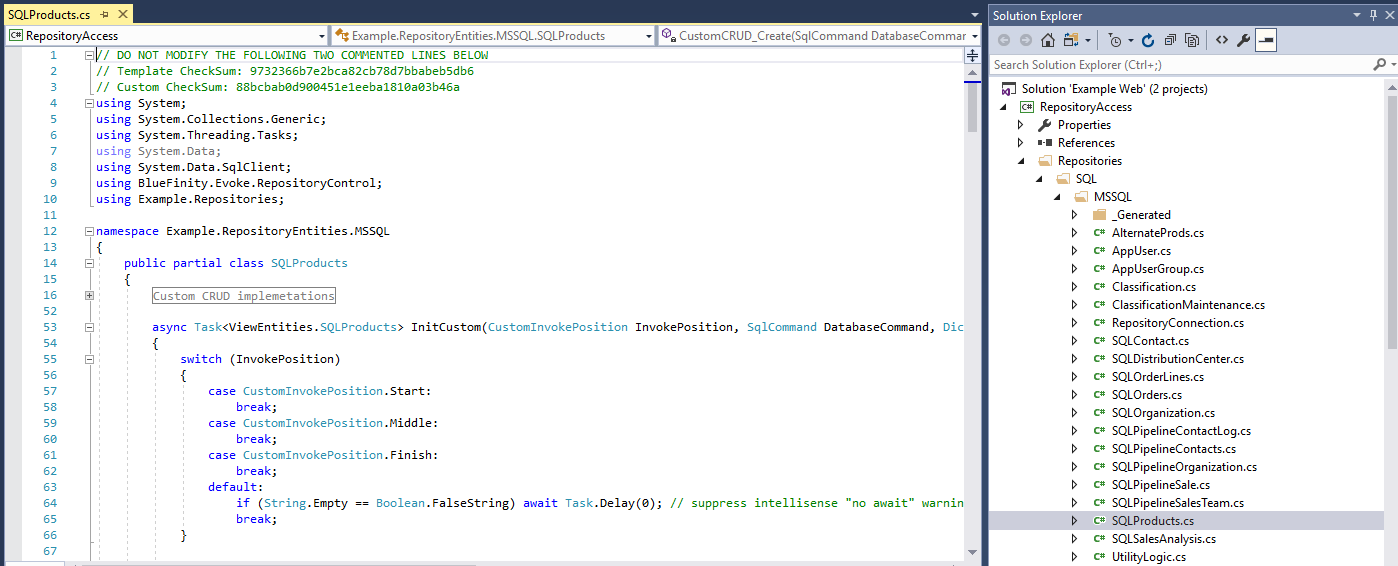 Evoke Using SQL Databases - Evoke Product Help